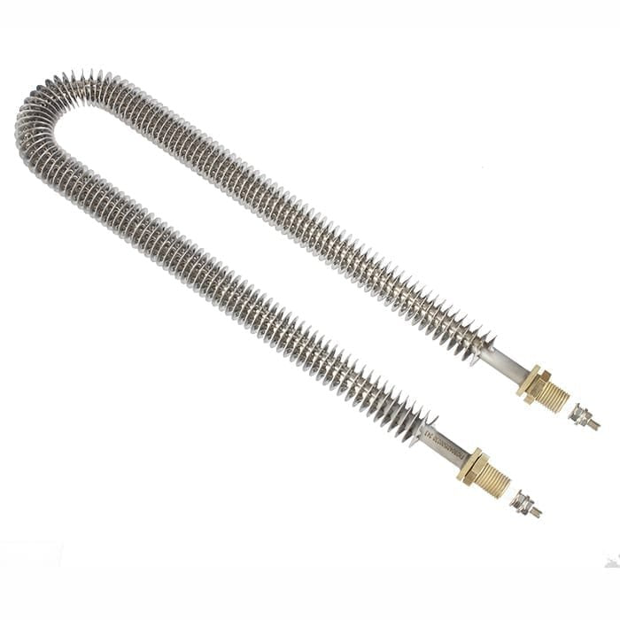 Finned shaped industrial heating elements