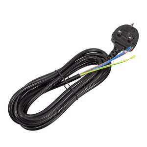 3m black plug and cable 13A