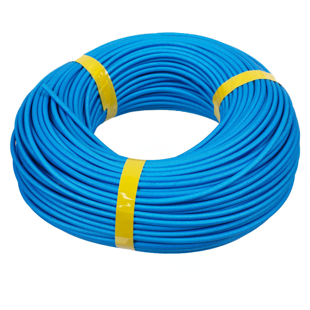 Fibreglass Sleeving Blue 100m