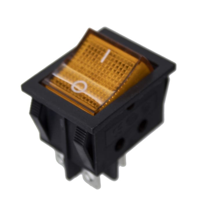 Amber rocker switch