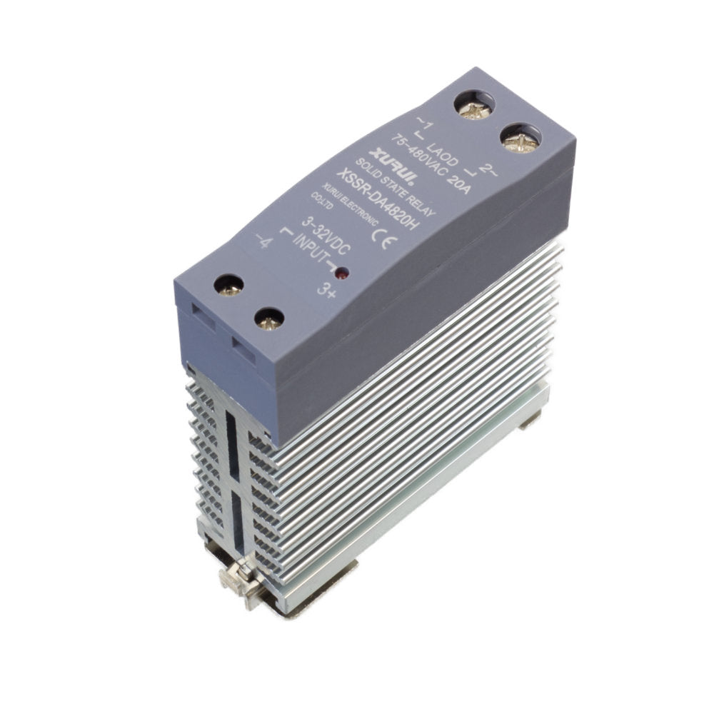 Solid State Relays DIN rail Mount with Heatsink