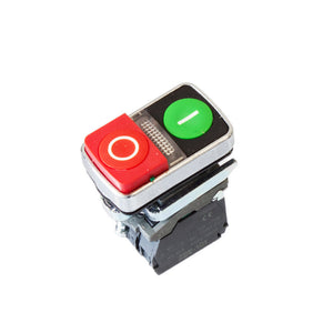 Illuminated Double Head Pushbutton Green / Red 240V