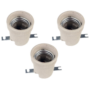 E27 Ceramic Lamp Holder *3-pack*